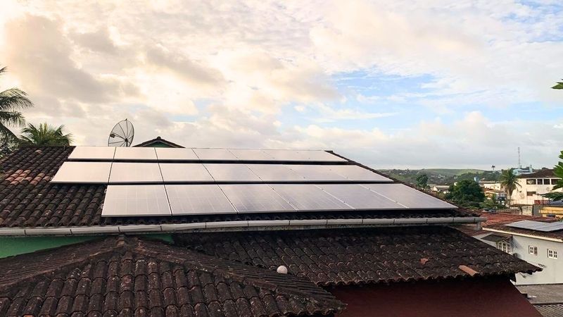 Usina solar instalada pela Recel: residencial, Escada-PE