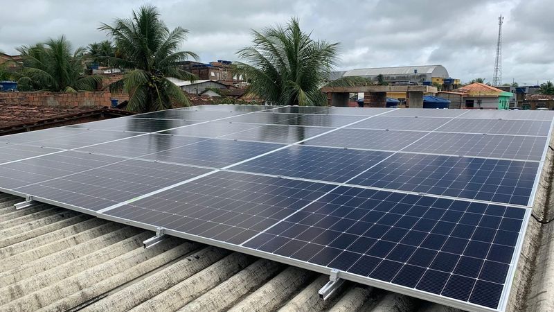 Usina solar instalada pela Recel: residencial, Escada-PE