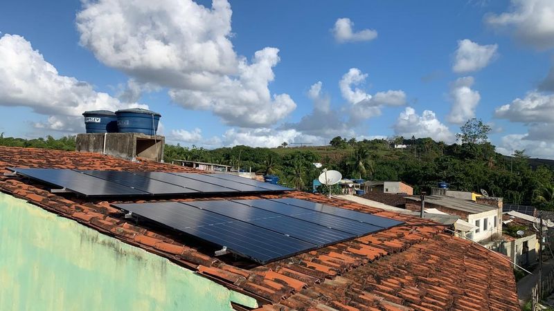 Usina solar instalada pela Recel: residencial, Escada-PE